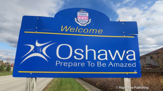 Oshawa welcome sign 