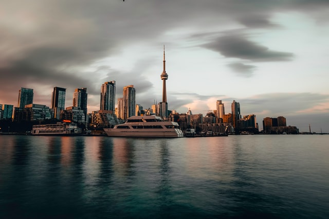 Gloomy Toronto at Harbourfront
